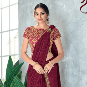 Pre-pleated Saree